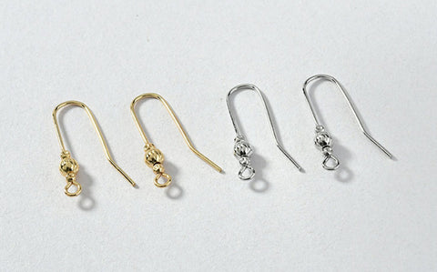 10 pcs /  Gold Plated / Earrings Hooks, DIY Earrings Findings  EK43