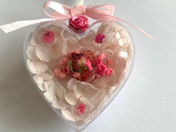 Eternal Acrylic Flower Heart, Dried Flower Birthday Gift, Preserved rose flower Home Decor, Handmade Gift, Birthday Flowers, HD002