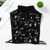 B634 / Black Fake Collar, False Collar, Removable Collar