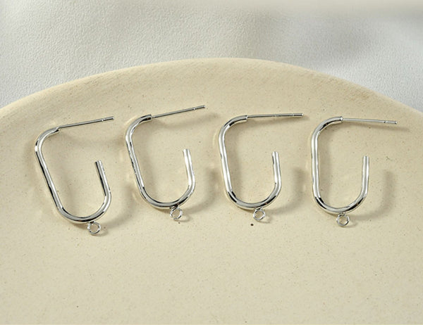 10 pcs / Gold Plated Base French Hoop Earrings, Jewellery Making Findings   EK18