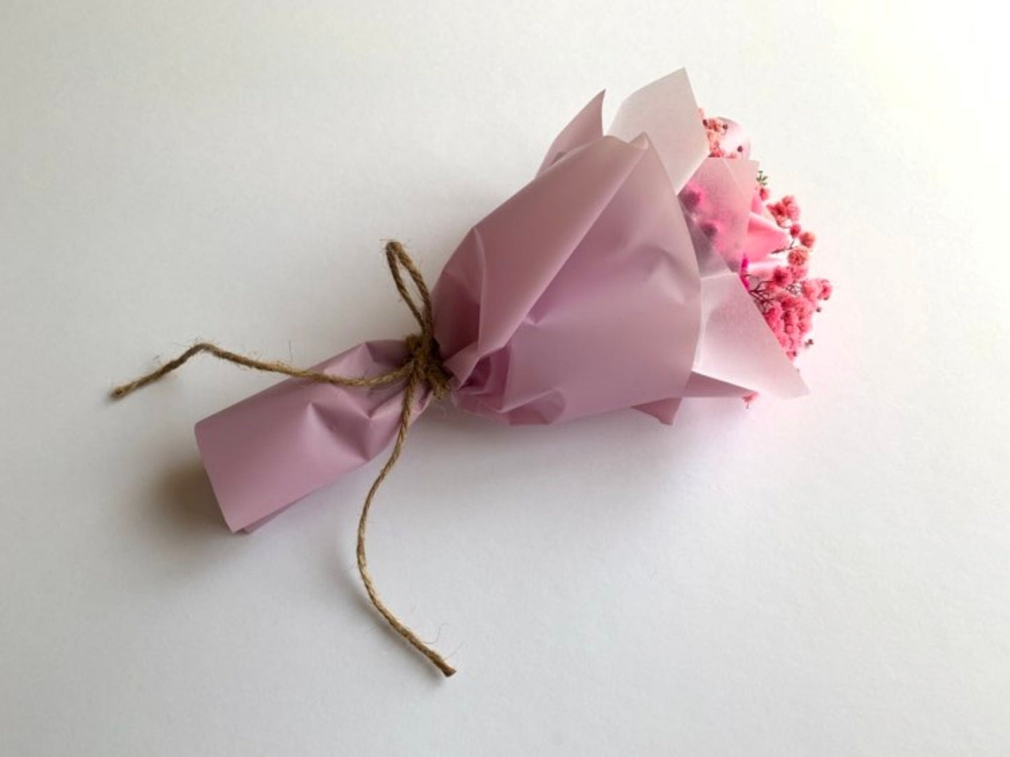 Rose Pink Soap Preserved Flower Bouquet  BB014