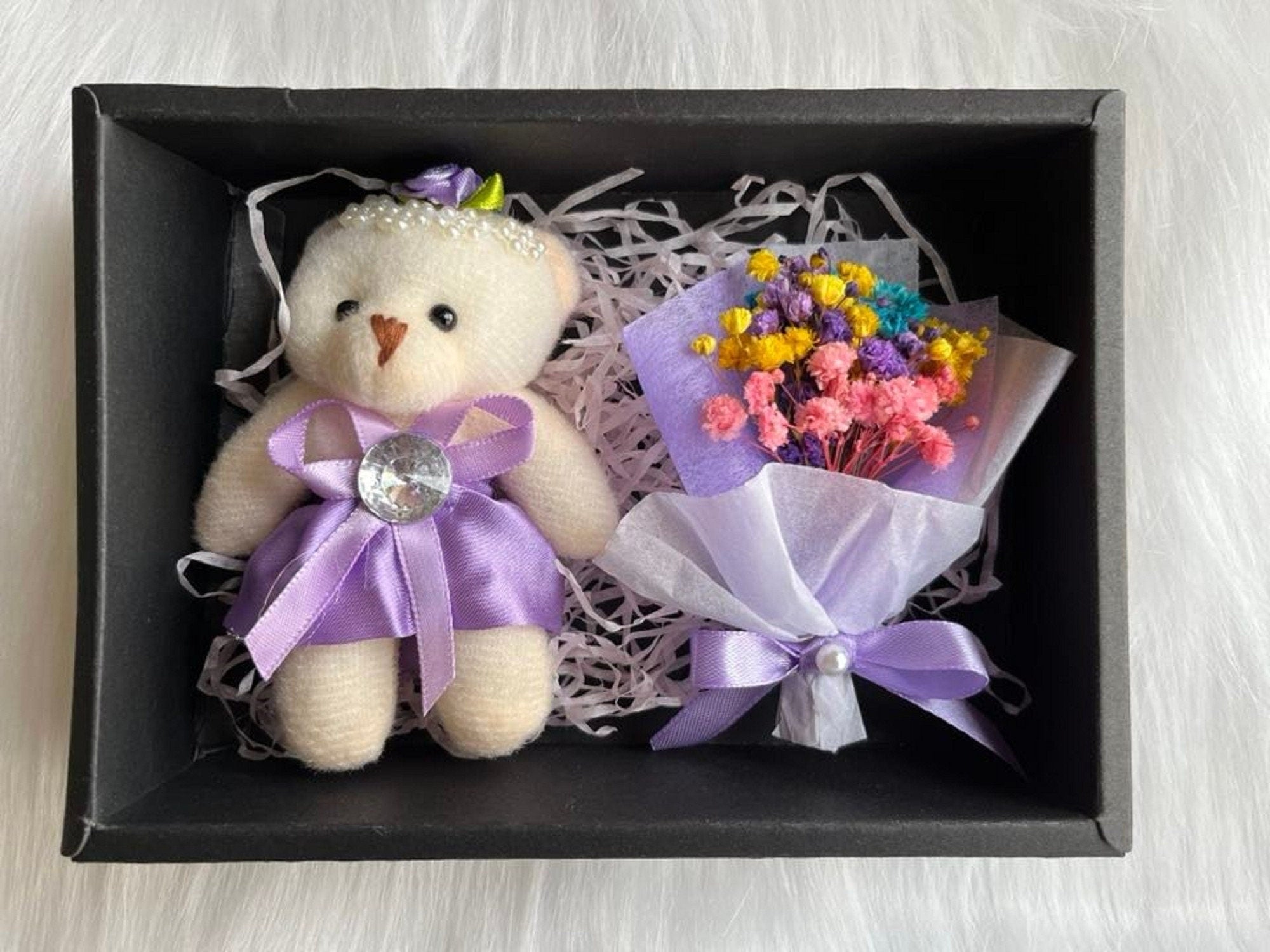 Luxury Preserved Flower Gift Box, Birthday Flower Bonquet with Gift Box, Boxed Flowers