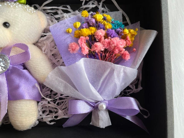 Luxury Preserved Flower Gift Box, Birthday Flower Bonquet with Gift Box, Boxed Flowers