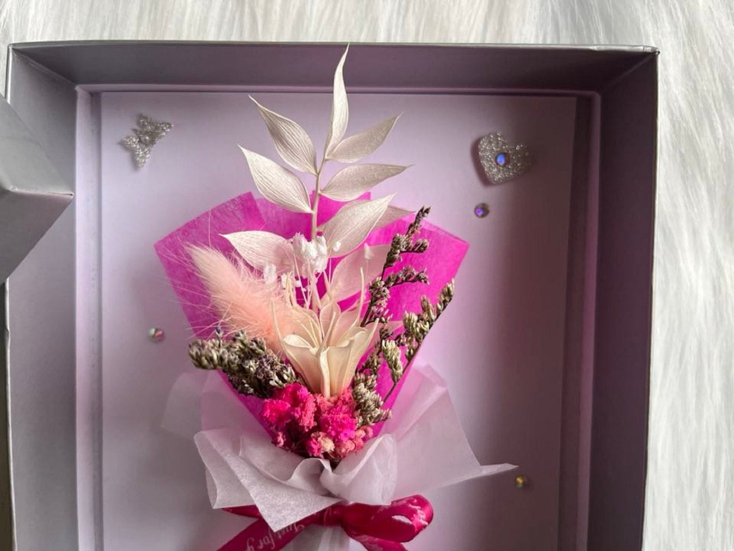 Luxury Personalised Preserved Dried Flower Card C063