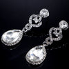 (CE002) Bridal Crystal Drop Earrings