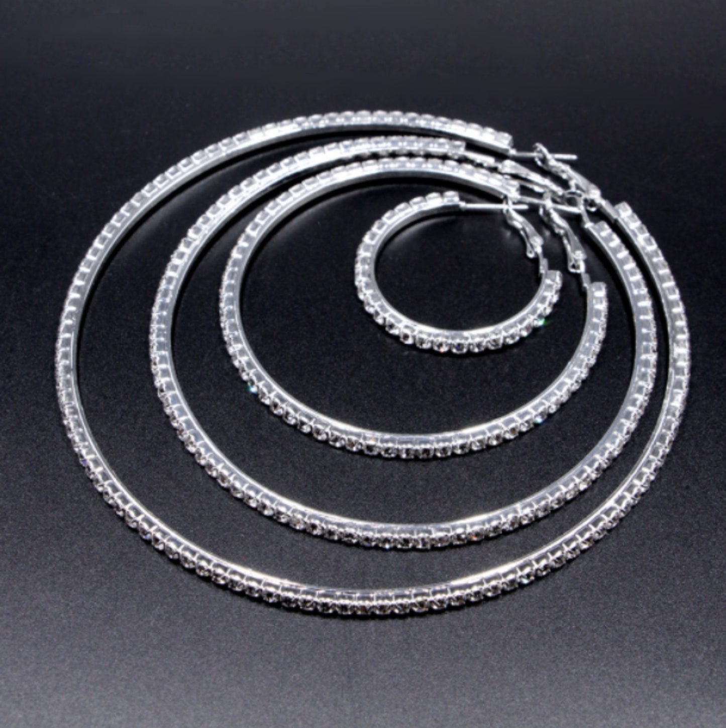 (CE004) Bridal Crystal Earrings