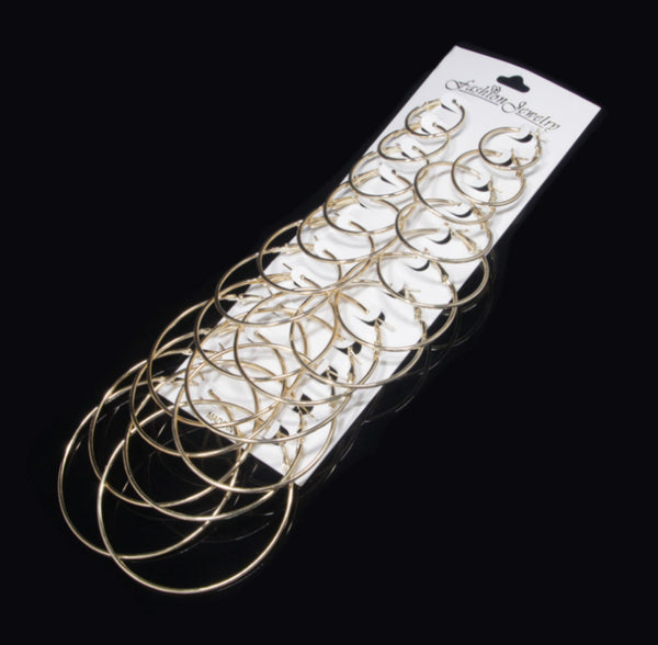 24 pcs / Mix Sizes / DIY Earrings Hoop Set E80 (Set)