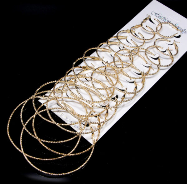 24 pcs / Mix Sizes /DIY Earrings Hoop Set E05 (Set)