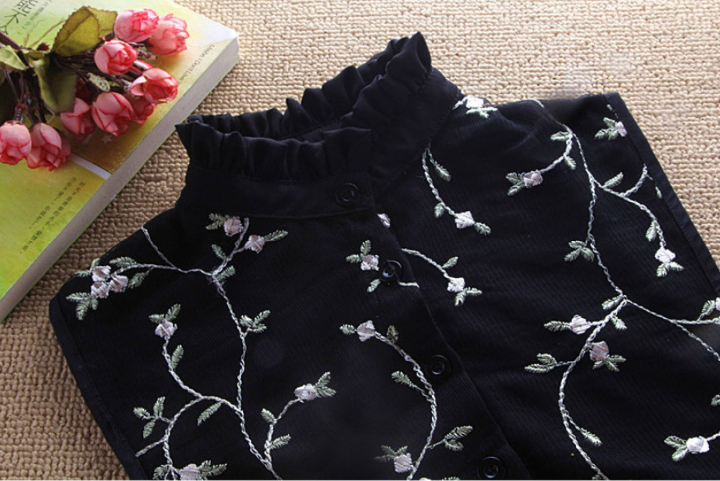 Black Fake Collar, False Collar, Removable Collar  B634(K)