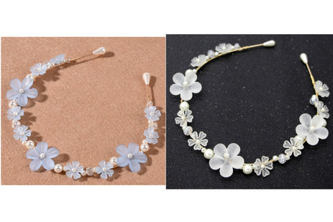 Flower Wedding Headband, Bridesmaid Floral Headband  TS964