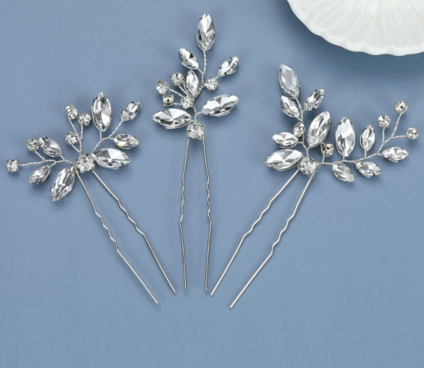 3 piece / Wedding Hair Pins, Bridal Hair Pins  TS845P