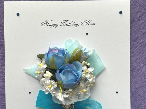 Luxury Personalised Preserved Dried Flower Birthday Card C072