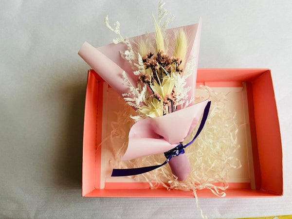 Luxury Preserved Flower Gift Box, LED Birthday Flower Bonquet with Gift Box, Boxed Flowers MB003