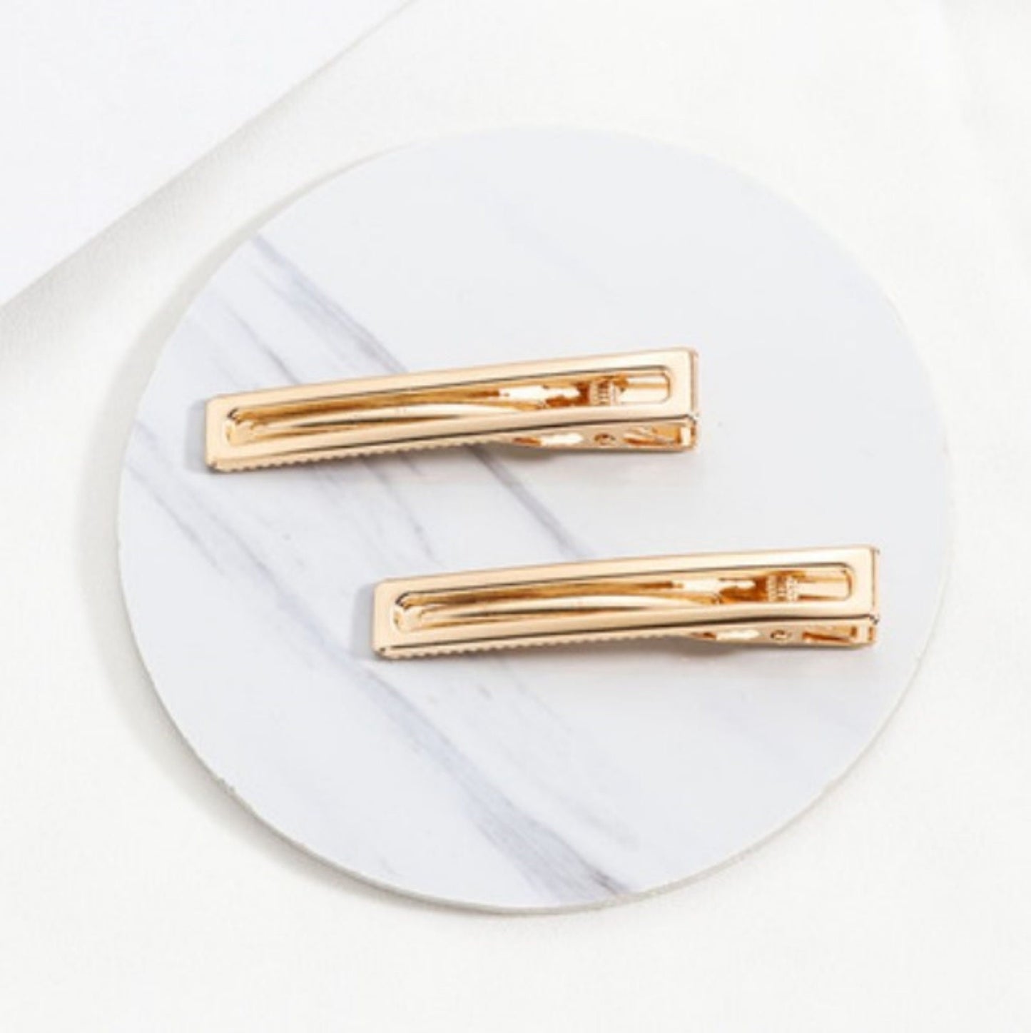 20 pcs / DIY Blank Rectangle Hair Clips  HC014