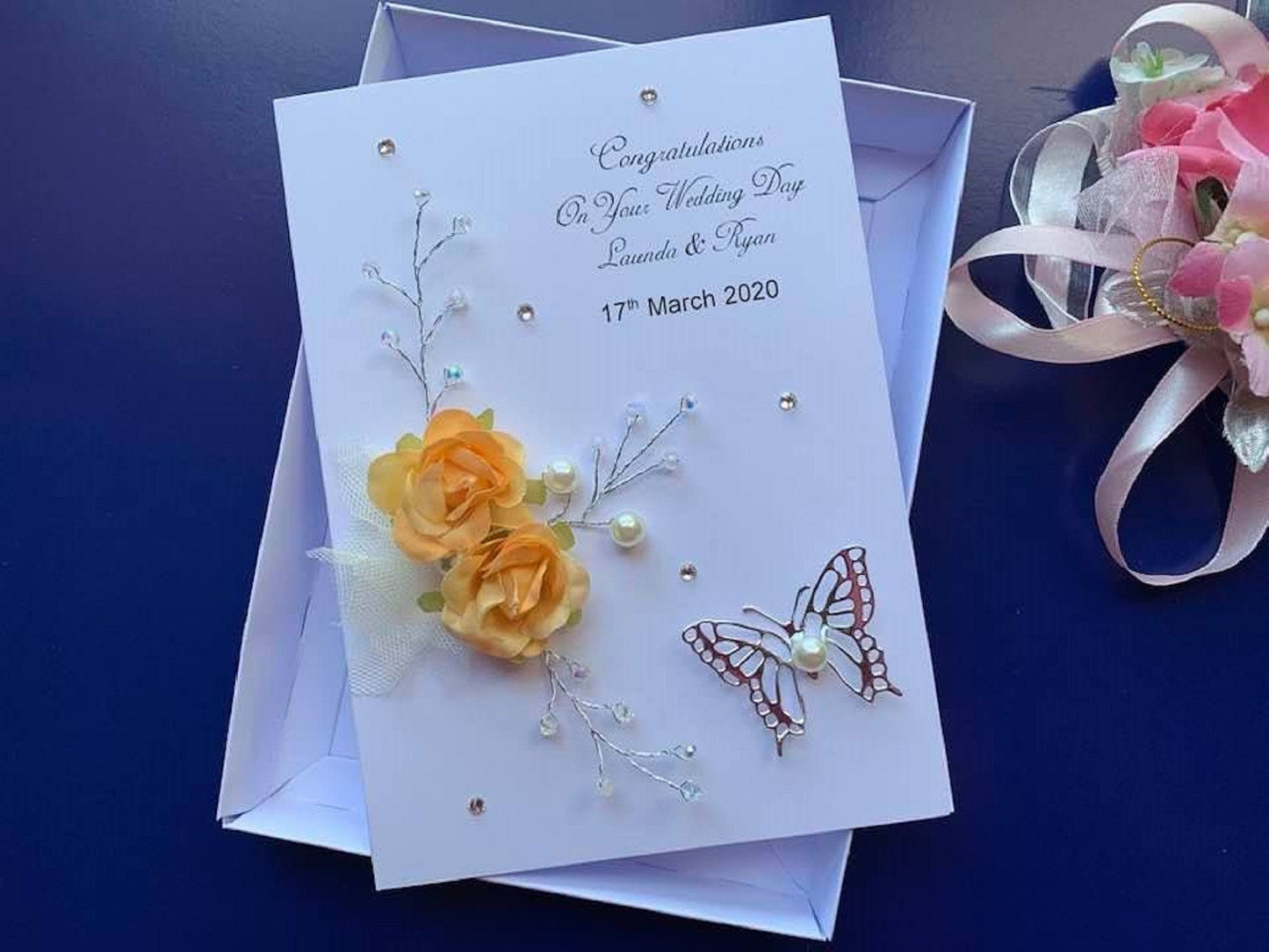 Luxury Personalised Wedding Card C200