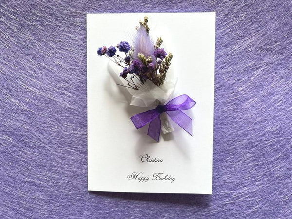 Luxury Handmade Preserved Birthday Card  C066