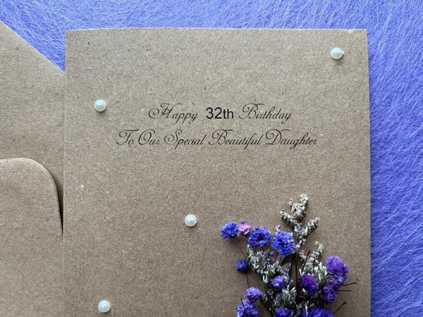 Personalised Handmade Birthday Card with Envelope C070
