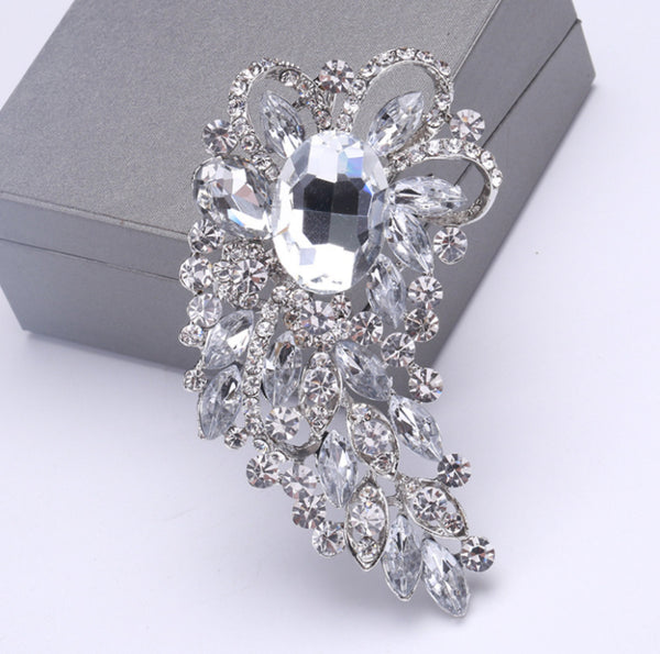 10.6 x 5.2cm / Large Crystal Brooch BR0091