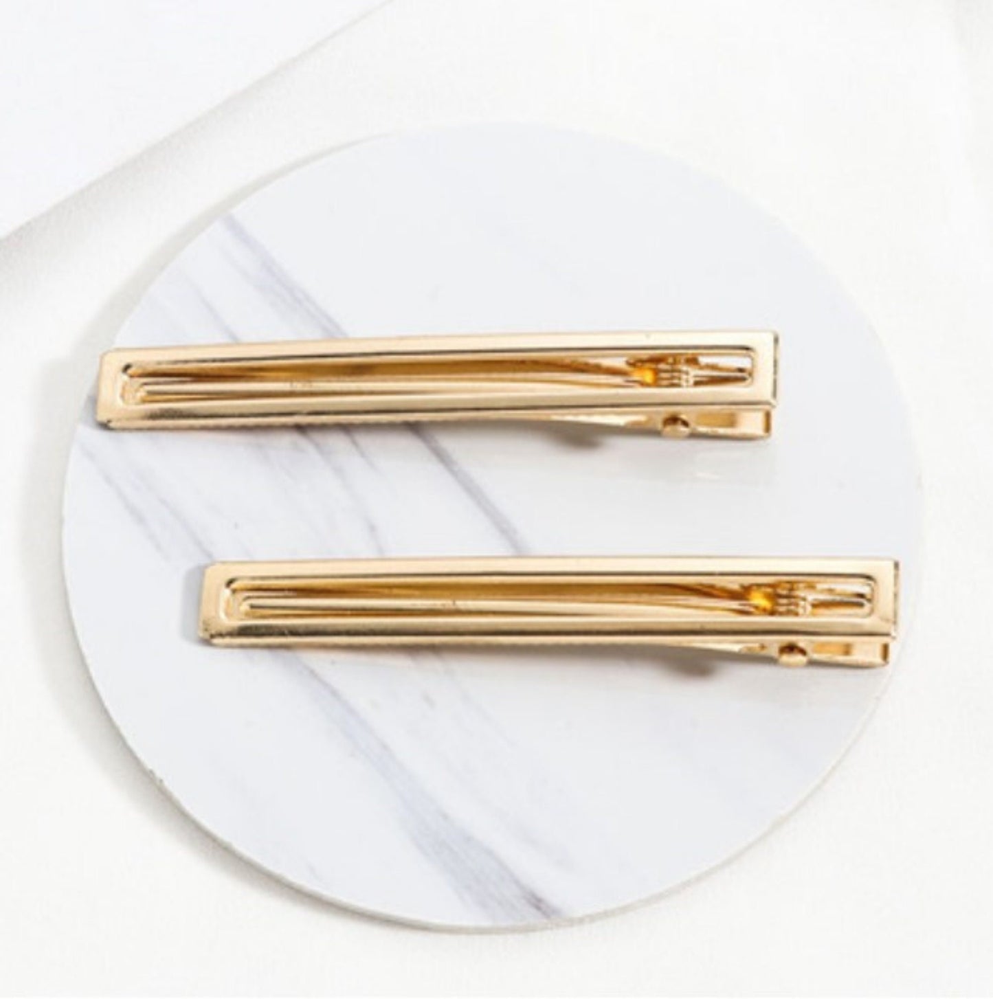 20 pcs / DIY Blank Rectangle Hair Clips  HC014