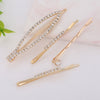 4 pcs Crystal Hair Clips  CC014