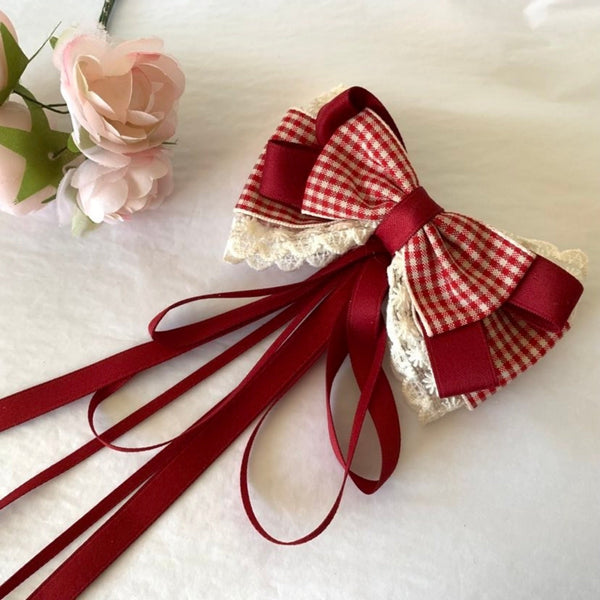 Red Bow Baby Hair Clip   TX923