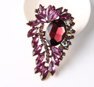 8 x 5.2cm / Crystal Brooch  BR0040