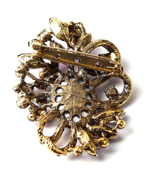 7.1 x 5.1cm / Crystal Brooch BR0022