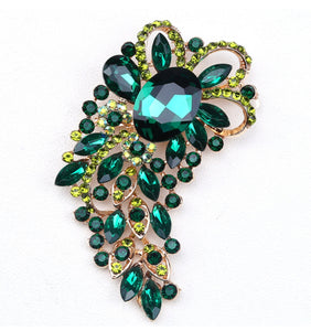 10.6 x 5.2cm / Large Crystal Brooch BR0091