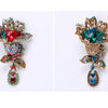 7.4 x 4.2cm / Crystal Brooch  BR0793