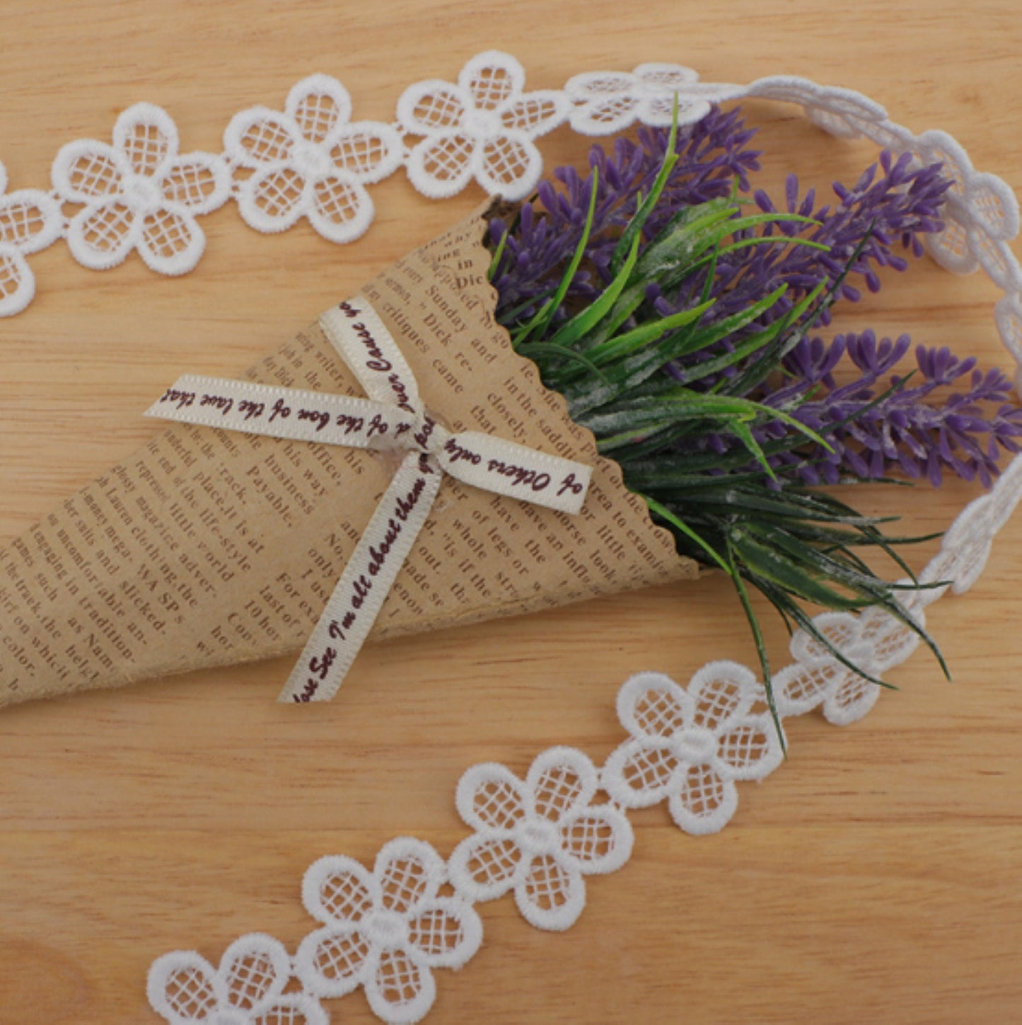 5 Meters / 3cm Off White / Headband Lace Trim  LF103