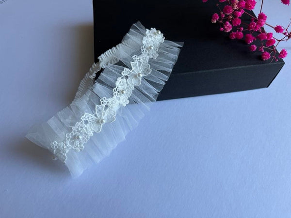 Off White Baby Lace Hair Headband  HB032