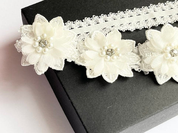 Off White Baby Lace hair band  HB036