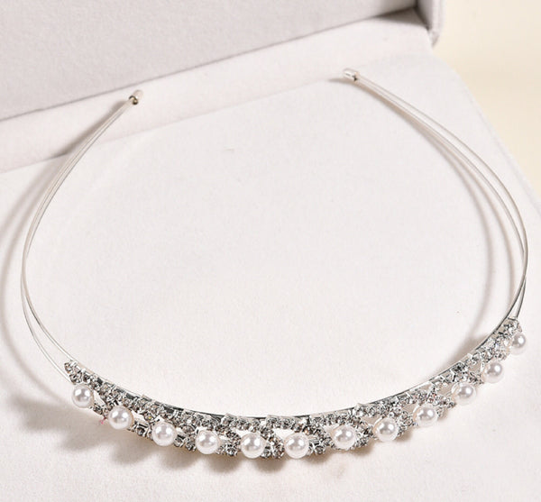 Silver Colour / Crystal Wedding Headband, Bridal Wedding Hair Accessories  TS1386