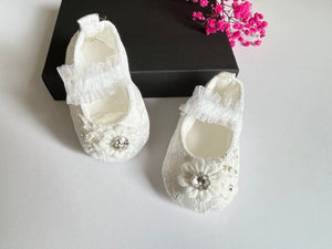 White Baby Shoes  BS007