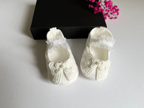 Pure White Baby Shoes   BS008