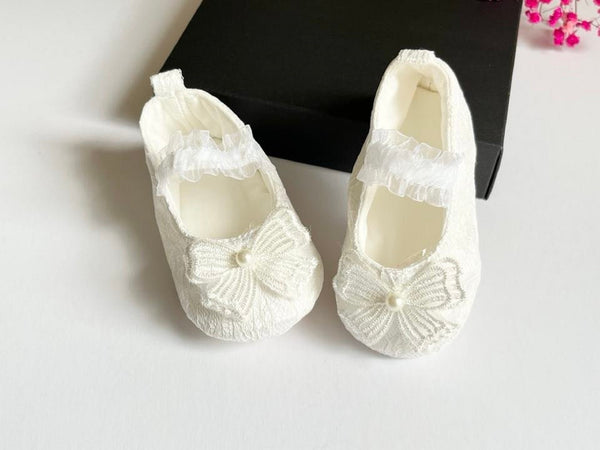 White Baby Shoes  BS012