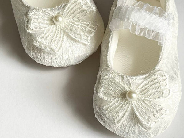 White Baby Shoes  BS012