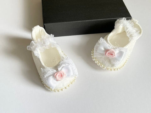 White Baby Shoes BS013