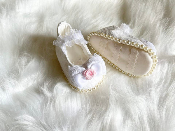 White Baby Shoes BS013