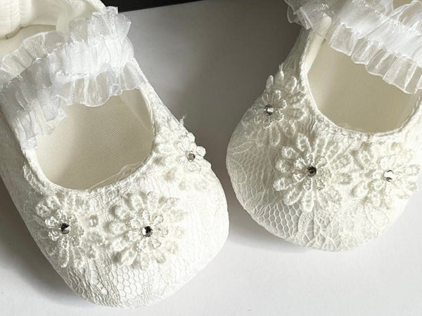 White Baby Shoes  BS015