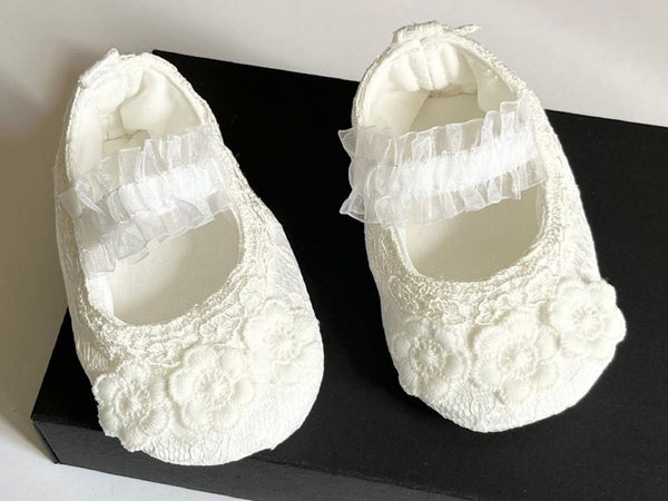 White Baby Shoes BS016