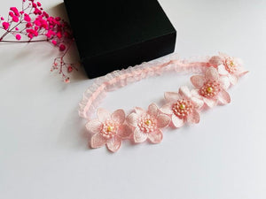 Pink Lace Hair Headband, Hair Accessories   EH002