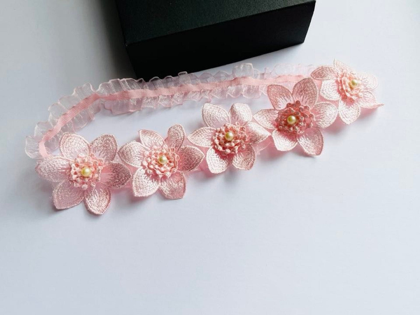 Pink Lace Hair Headband, Hair Accessories   EH002