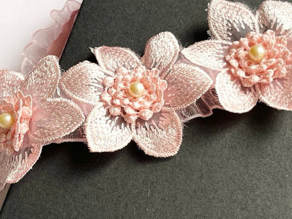 Pink Lace Hair Headband, Hair Accessories   EH002