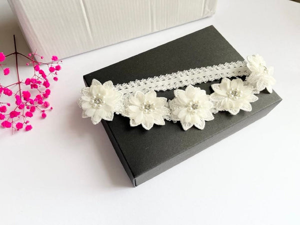 Off White Baby Lace hair band  HB036