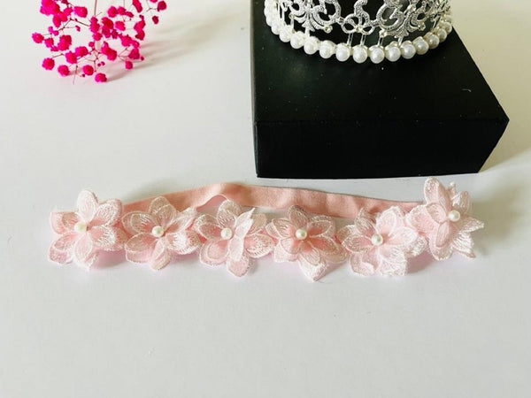 42cm / Pink Baby Lace hair band  HB040