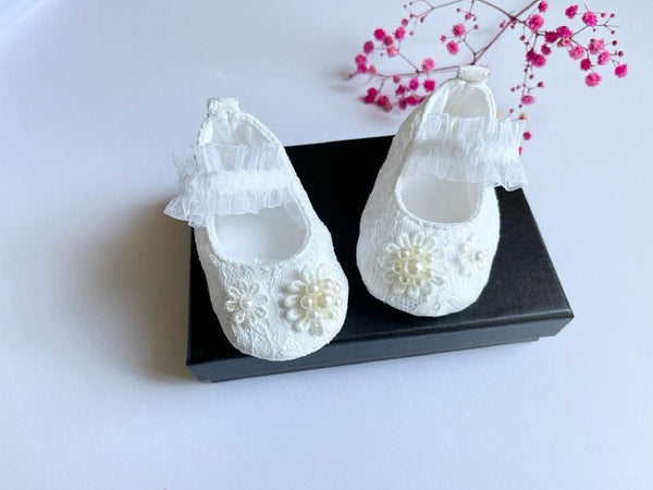 White Baby Shoes