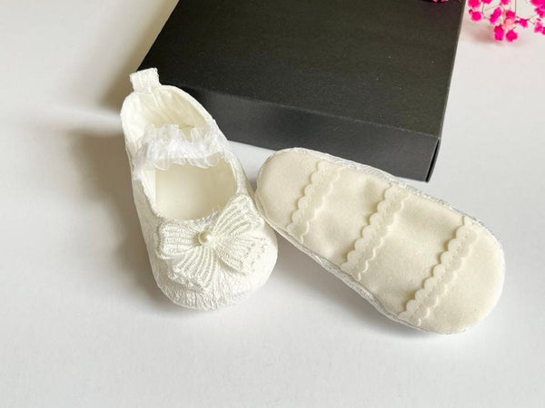 White Baby Shoes  BS012