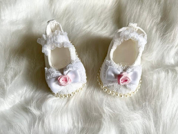 White Baby Shoes BS013