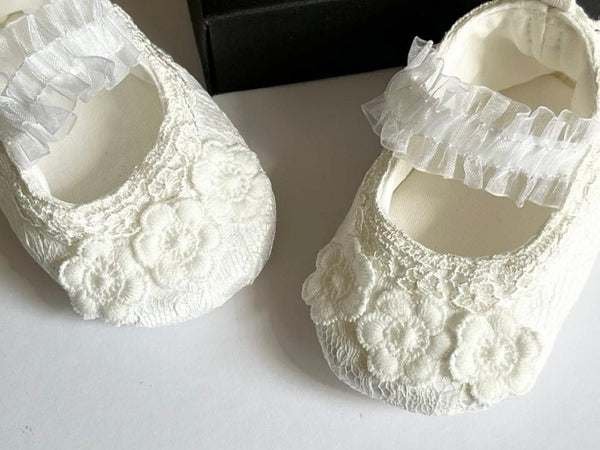 White Baby Shoes BS016